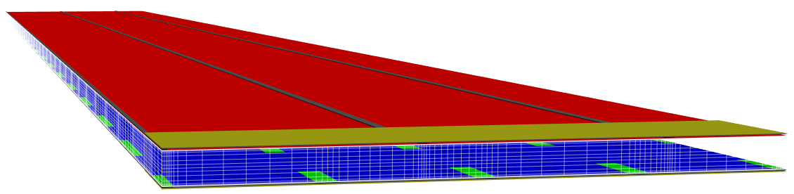 large busbar-enhanced PERC symmetry element with dashed rear contacts and different front and rear contact pitch